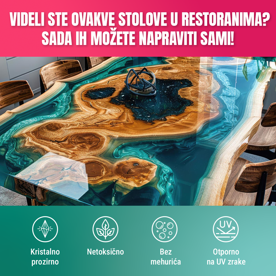 Stolovi sa epoksi smolom